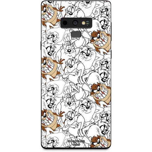 Looney Tunes Tasmanian Devil Super Sized Pattern Galaxy Note 9 Skin