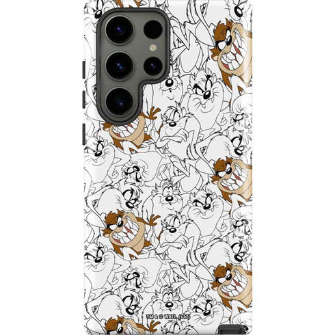 Looney Tunes Tasmanian Devil Super Sized Pattern Galaxy S23 Ultra Pro Case