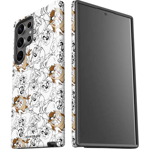 Looney Tunes Tasmanian Devil Super Sized Pattern Galaxy S23 Ultra Pro Case