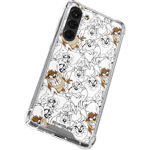 Looney Tunes Tasmanian Devil Super Sized Pattern Galaxy S24 FE Clear Case