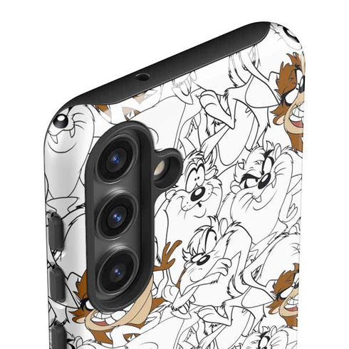 Looney Tunes Tasmanian Devil Super Sized Pattern Galaxy S25 Impact Case
