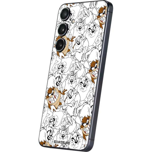 Looney Tunes Tasmanian Devil Super Sized Pattern Galaxy S25 Plus Skin
