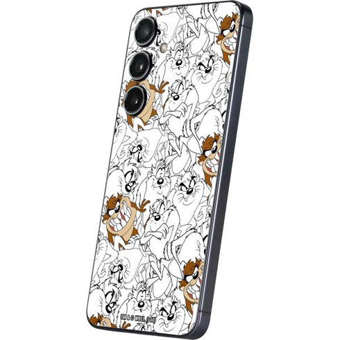 Looney Tunes Tasmanian Devil Super Sized Pattern Galaxy S25 Skin