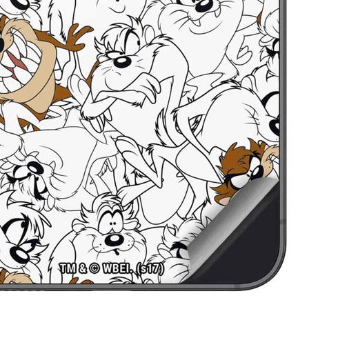 Looney Tunes Tasmanian Devil Super Sized Pattern Galaxy S25 Skin