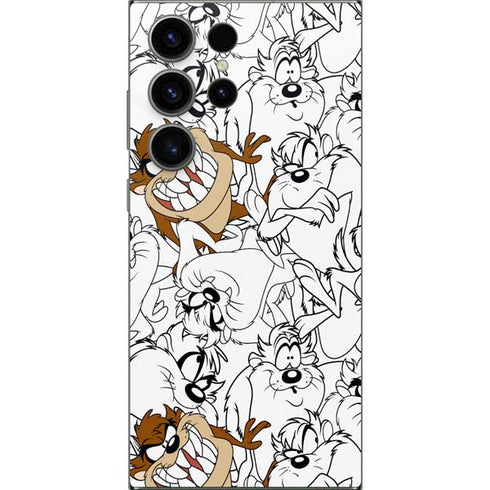 Looney Tunes Tasmanian Devil Super Sized Pattern Galaxy S25 Ultra Skin