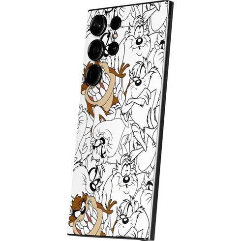Looney Tunes Tasmanian Devil Super Sized Pattern Galaxy S25 Ultra Skin