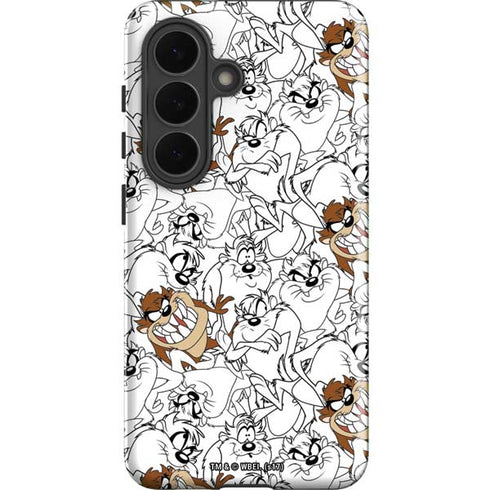 Looney Tunes Tasmanian Devil Super Sized Pattern Galaxy S26 Plus Impact Case