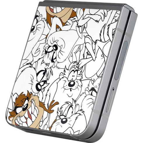 Looney Tunes Tasmanian Devil Super Sized Pattern Galaxy Z Flip6 Skin