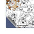 Looney Tunes Tasmanian Devil Super Sized Pattern Galaxy Z Fold6 Skin