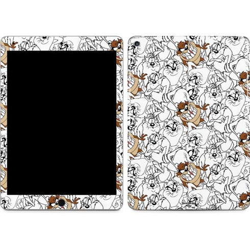 Looney Tunes Tasmanian Devil Super Sized Pattern iPad Skins