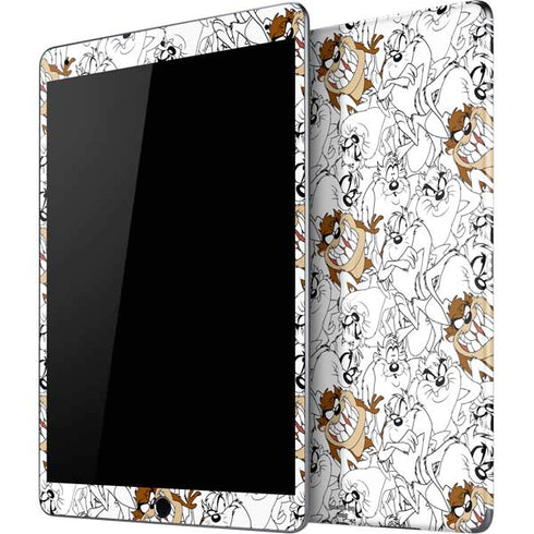 Looney Tunes Tasmanian Devil Super Sized Pattern iPad Skins