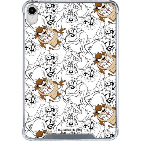 Looney Tunes Tasmanian Devil Super Sized Pattern iPad 11th Gen (2025) Clear Case