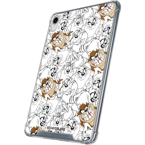 Looney Tunes Tasmanian Devil Super Sized Pattern iPad 11th Gen (2025) Clear Case