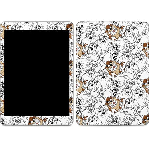 Looney Tunes Tasmanian Devil Super Sized Pattern Apple iPad Skin
