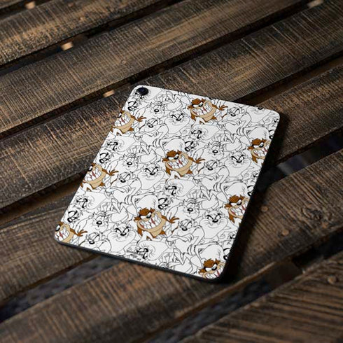 Looney Tunes Tasmanian Devil Super Sized Pattern Apple iPad Pro Skin