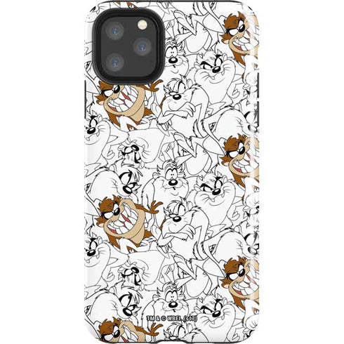 Looney Tunes Tasmanian Devil Super Sized Pattern iPhone Cases