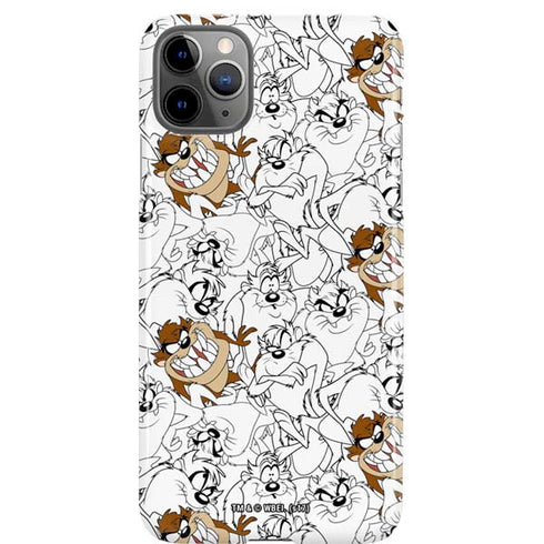 Looney Tunes Tasmanian Devil Super Sized Pattern iPhone Cases