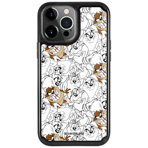 Looney Tunes Tasmanian Devil Super Sized Pattern iPhone Cases