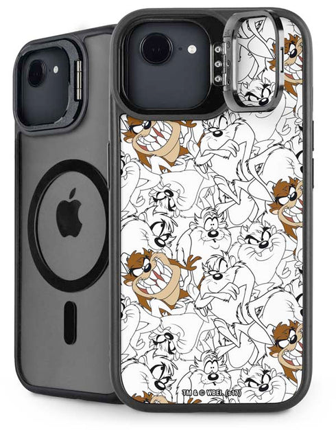 Looney Tunes Tasmanian Devil Super Sized Pattern iPhone 16e Kickstand Case