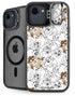 Looney Tunes Tasmanian Devil Super Sized Pattern iPhone 16e Kickstand Case