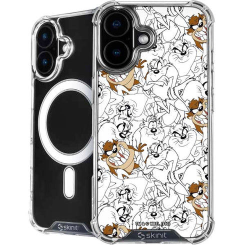 Looney Tunes Tasmanian Devil Super Sized Pattern iPhone 17 MagSafe Case