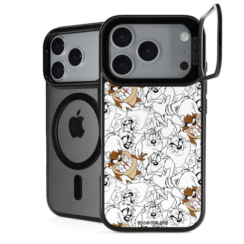 Looney Tunes Tasmanian Devil Super Sized Pattern iPhone 18 Pro Kickstand Case