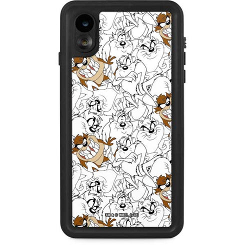 Looney Tunes Tasmanian Devil Super Sized Pattern iPhone Cases