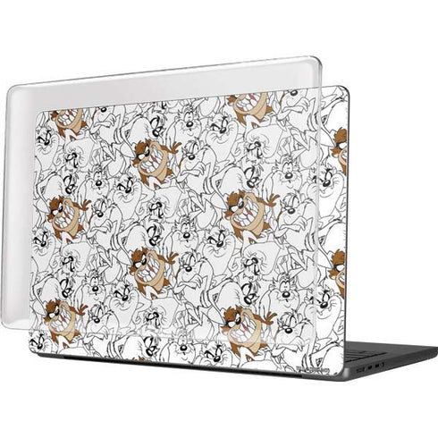 Looney Tunes Tasmanian Devil Super Sized Pattern MacBook Pro 14in (2021-24) Case plus Skin