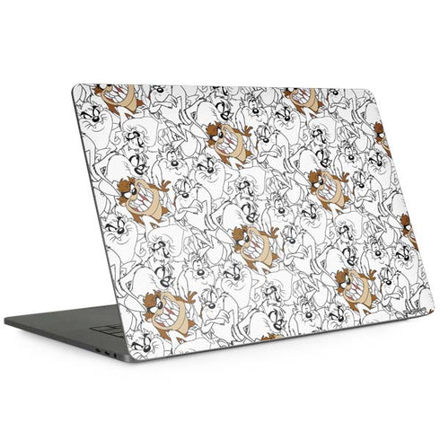 Looney Tunes Tasmanian Devil Super Sized Pattern MacBook Skins