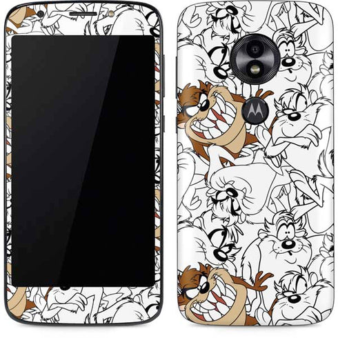 Looney Tunes Tasmanian Devil Super Sized Pattern Moto E5 Play Skin