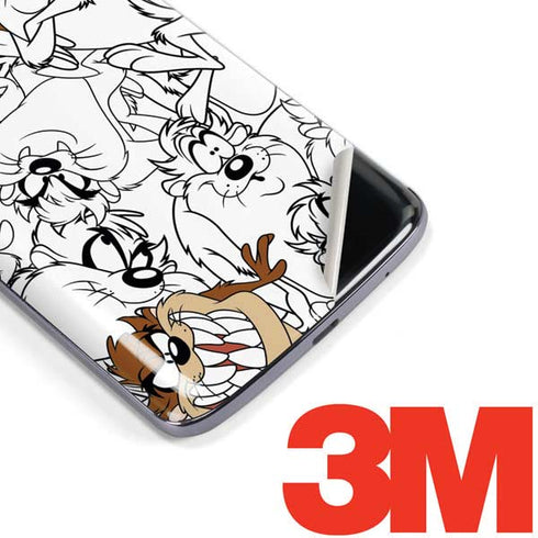 Looney Tunes Tasmanian Devil Super Sized Pattern Moto E5 Plus Skin
