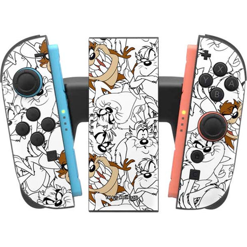 Looney Tunes Tasmanian Devil Super Sized Pattern Nintendo Switch 2 (2025) Joy-Con Controller Skin