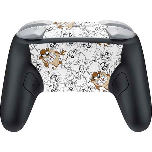 Looney Tunes Tasmanian Devil Super Sized Pattern Nintendo Switch 2 (2025) Pro Controller Skin