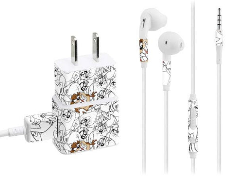 Looney Tunes Tasmanian Devil Super Sized Pattern Phone Charger Skin