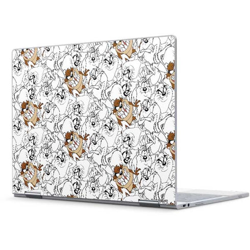 Looney Tunes Tasmanian Devil Super Sized Pattern Pixelbook Skin