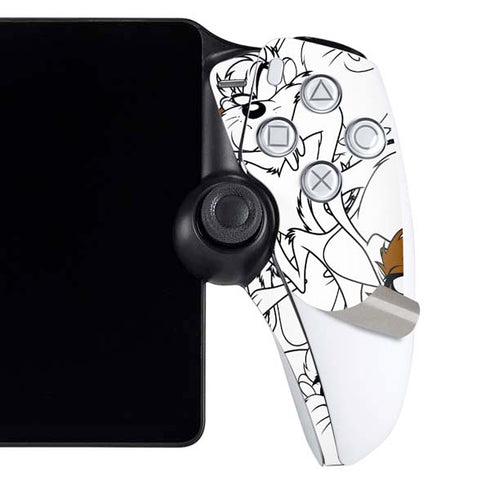 Looney Tunes Tasmanian Devil Super Sized Pattern PlayStation Portal Remote Player Skin