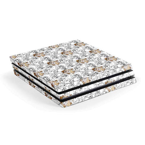 Looney Tunes Tasmanian Devil Super Sized Pattern PlayStation PS4 Skins