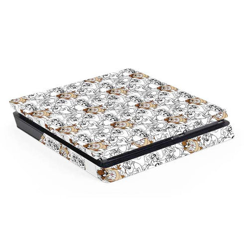 Looney Tunes Tasmanian Devil Super Sized Pattern PS4 Slim Skin