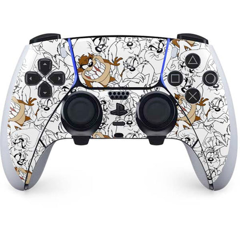 Looney Tunes Tasmanian Devil Super Sized Pattern PS5 DualSense Edge Pro Controller Skin