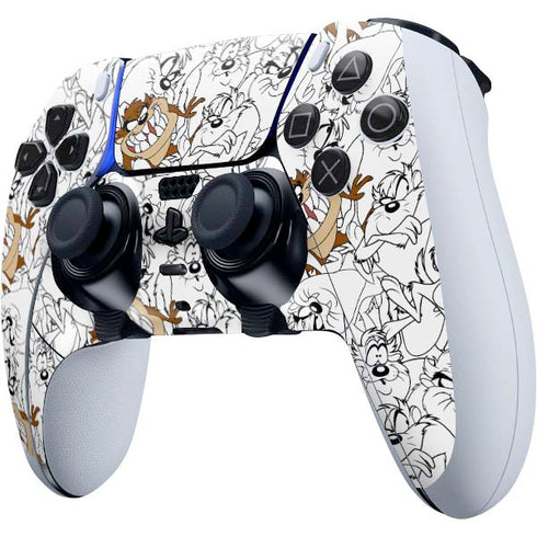 Looney Tunes Tasmanian Devil Super Sized Pattern PS5 DualSense Edge Pro Controller Skin