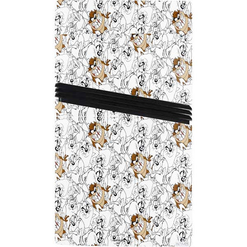 Looney Tunes Tasmanian Devil Super Sized Pattern PS5 Pro Console Skin