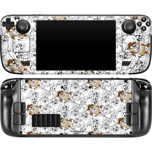Looney Tunes Tasmanian Devil Super Sized Pattern Steam Deck Handheld Gaming Computer OLED Skin