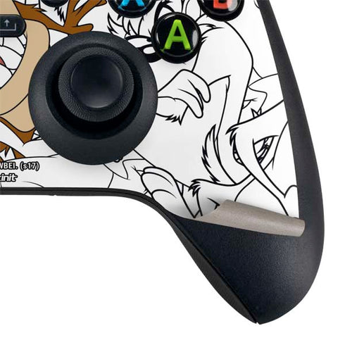 Looney Tunes Tasmanian Devil Super Sized Pattern Xbox Series X Bundle Skin