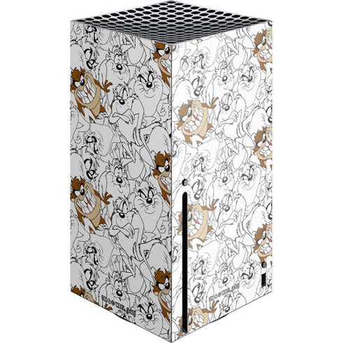 Looney Tunes Tasmanian Devil Super Sized Pattern Xbox Series X Skins