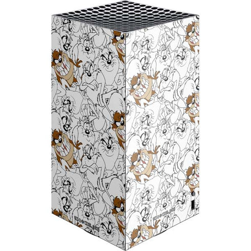 Looney Tunes Tasmanian Devil Super Sized Pattern XBox Series X Digital Edition Console Skin