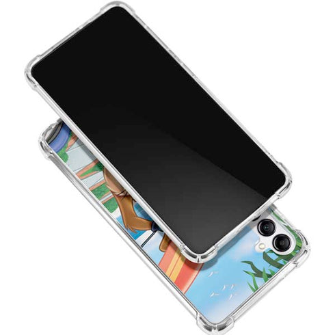 Looney Tunes Tasmanian Devil Surfboard Gabb Phone 4 Clear Case