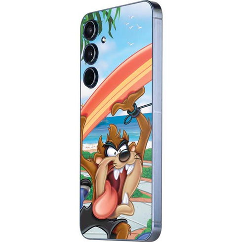 Looney Tunes Tasmanian Devil Surfboard Galaxy A55 5G Skin