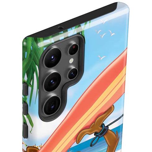 Looney Tunes Tasmanian Devil Surfboard Galaxy S23 Ultra Pro Case