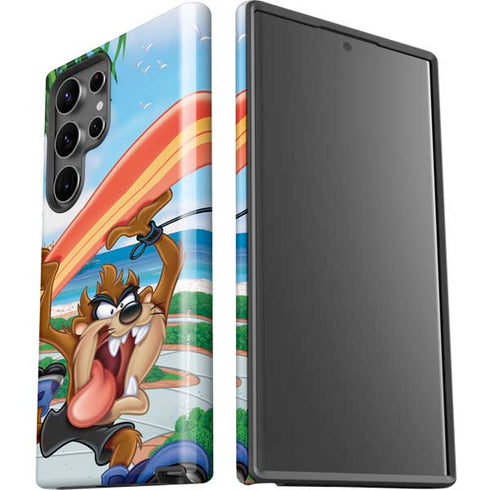 Looney Tunes Tasmanian Devil Surfboard Galaxy S23 Ultra Pro Case