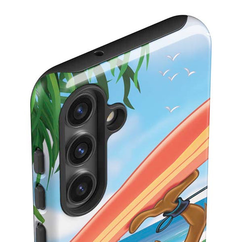 Looney Tunes Tasmanian Devil Surfboard Galaxy S25 Impact Case